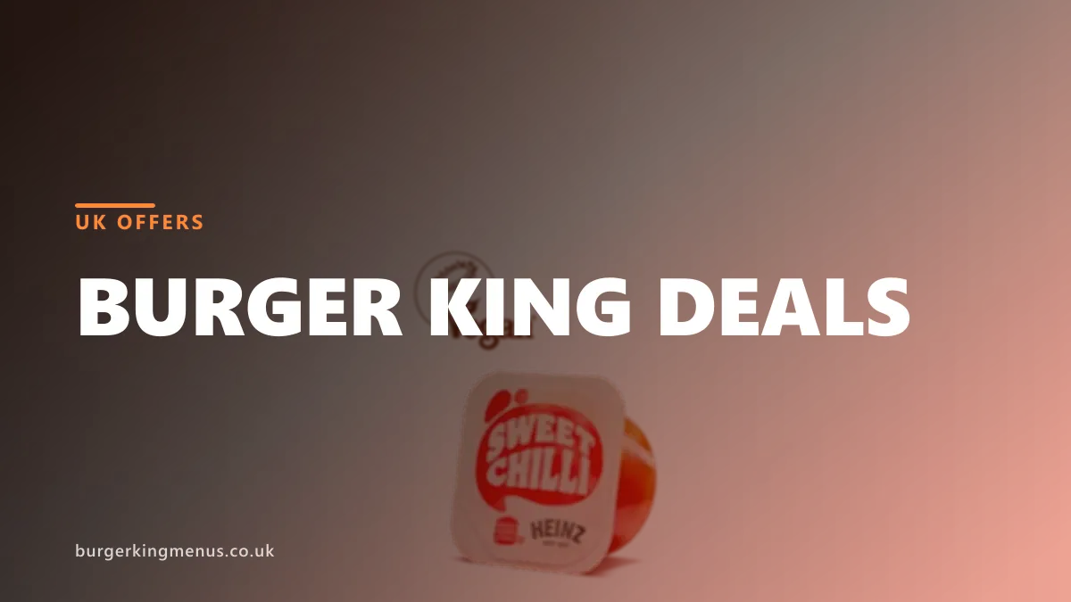 Burger King deals UK